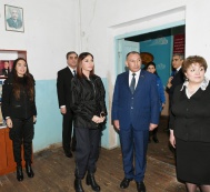 Первый вице-президент Мехрибан Алиева посетила в городе Гянджа полную среднюю школу номер 18