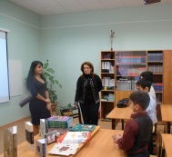 Leyla Aliyeva visits a school in Moscow