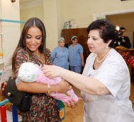 Лейла Алиева посетила некоторые школы-интернаты и детские дома в Баку