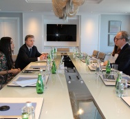  Лейла Алиева встретилась с председателем «Фонда Синего Моря» Чарльзом Кловером