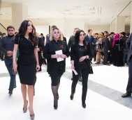  Leyla Aliyeva attends an event associated with Khojaly genocide in Moscow