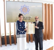  Leyla Aliyeva is honoured with the title of a Goodwill Ambassador of UN Food and Agriculture Organization