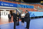  Президент Ильхам Алиев ознакомился с условиями, созданными в Baku Crystal Hаll, где пройдут соревнования I Европейских игр по нескольким видам спорта