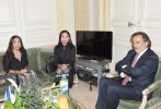 Президент Фонда Гейдара Алиева Мехрибан Алиева встретилась с мэром 1-го района Парижа
